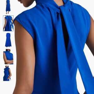 Reiss Jessa Side Ruched Asymmetric Dress, size 2